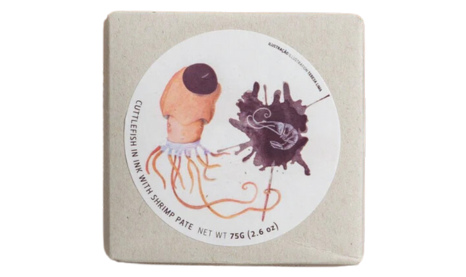 Cuttlefish in Ink with Shrimp Pate A