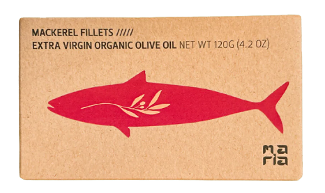 MACKEREL FILLETS IN ORGANIC EXTRA VIRGIN OLIVE OIL