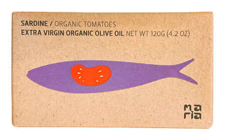 SARDINE IN ORGANIC TOMATOES AND EXTRA VIRGIN OLIVE OIL