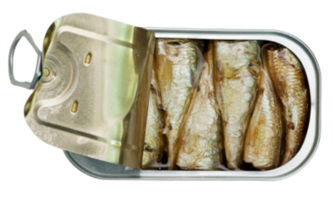 SMALL SARDINE IN ORGANIC EXTRA VIRGIN OLIVE OILb