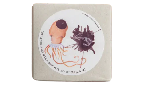 Cuttlefish in Ink with Shrimp Pate A