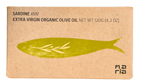 SARDINE IN ORGANIC EXTRA VIRGIN OLIVE OIL