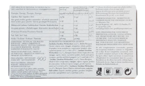 Small Sardines in Ravigote Sauce b